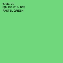 #70D77D - Pastel Green Color Image