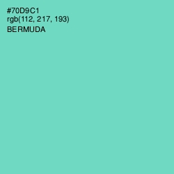 #70D9C1 - Bermuda Color Image