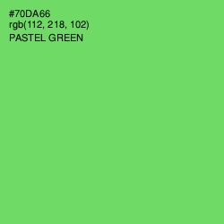 #70DA66 - Pastel Green Color Image