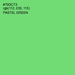 #70DC73 - Pastel Green Color Image