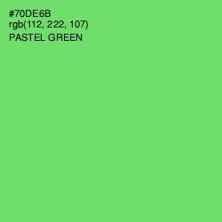 #70DE6B - Pastel Green Color Image