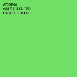 #70DF66 - Pastel Green Color Image