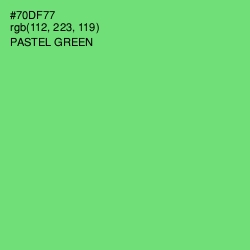 #70DF77 - Pastel Green Color Image