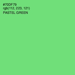#70DF79 - Pastel Green Color Image