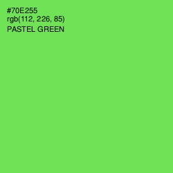 #70E255 - Pastel Green Color Image