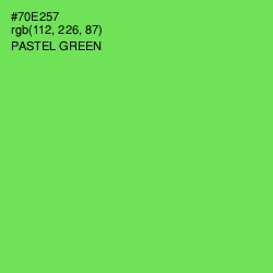 #70E257 - Pastel Green Color Image