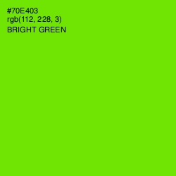 #70E403 - Bright Green Color Image