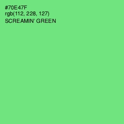 #70E47F - Screamin' Green Color Image
