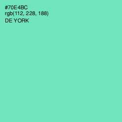 #70E4BC - De York Color Image