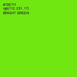 #70E711 - Bright Green Color Image