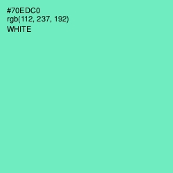 #70EDC0 - Aquamarine Color Image