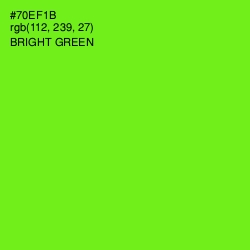 #70EF1B - Bright Green Color Image