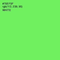 #70EF5F - Screamin' Green Color Image