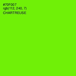 #70F007 - Chartreuse Color Image