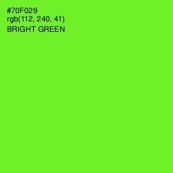 #70F029 - Bright Green Color Image