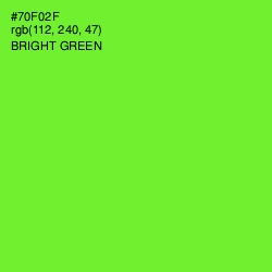 #70F02F - Bright Green Color Image