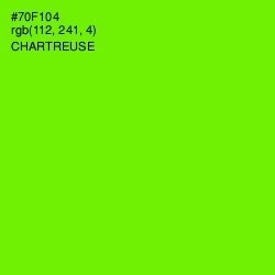 #70F104 - Chartreuse Color Image