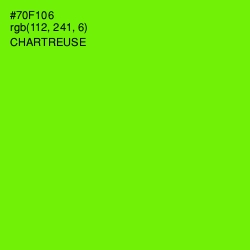 #70F106 - Chartreuse Color Image