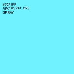 #70F1FF - Spray Color Image