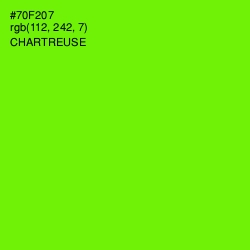 #70F207 - Chartreuse Color Image