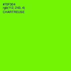 #70F304 - Chartreuse Color Image