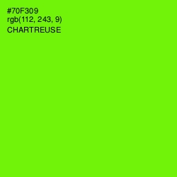 #70F309 - Chartreuse Color Image