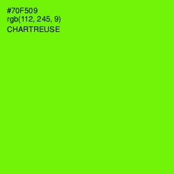 #70F509 - Chartreuse Color Image