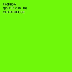 #70F80A - Chartreuse Color Image