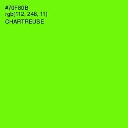 #70F80B - Chartreuse Color Image