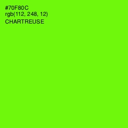 #70F80C - Chartreuse Color Image