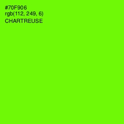 #70F906 - Chartreuse Color Image