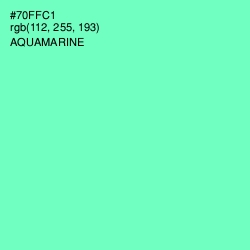 #70FFC1 - Aquamarine Color Image