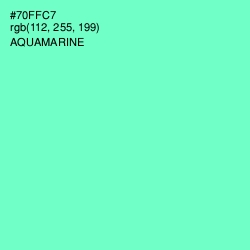 #70FFC7 - Aquamarine Color Image