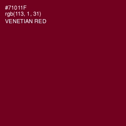 #71011F - Venetian Red Color Image