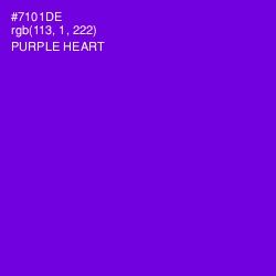 #7101DE - Purple Heart Color Image