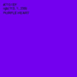 #7101EF - Purple Heart Color Image