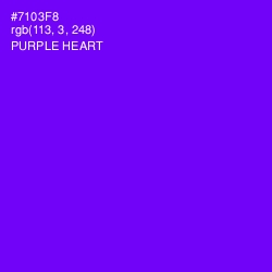 #7103F8 - Purple Heart Color Image