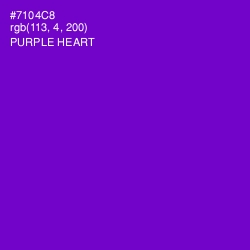 #7104C8 - Purple Heart Color Image