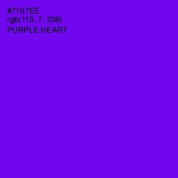 #7107EE - Purple Heart Color Image