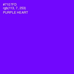 #7107FD - Purple Heart Color Image