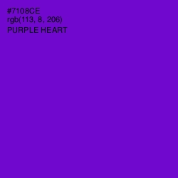 #7108CE - Purple Heart Color Image