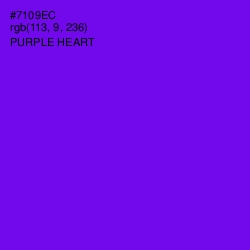 #7109EC - Purple Heart Color Image