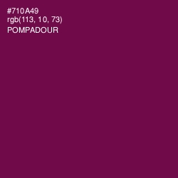 #710A49 - Pompadour Color Image