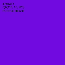 #710AE1 - Purple Heart Color Image