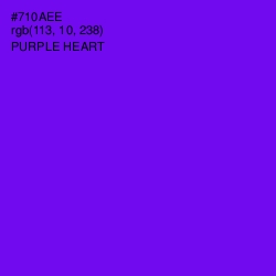 #710AEE - Purple Heart Color Image