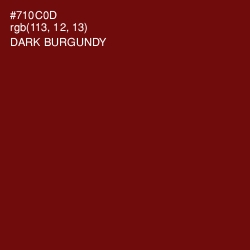 #710C0D - Dark Burgundy Color Image