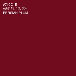 #710C1E - Persian Plum Color Image