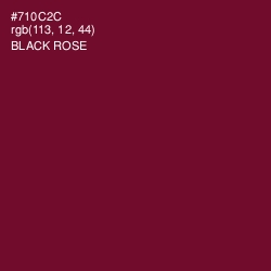 #710C2C - Black Rose Color Image