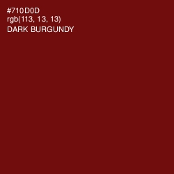 #710D0D - Dark Burgundy Color Image