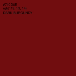 #710D0E - Dark Burgundy Color Image